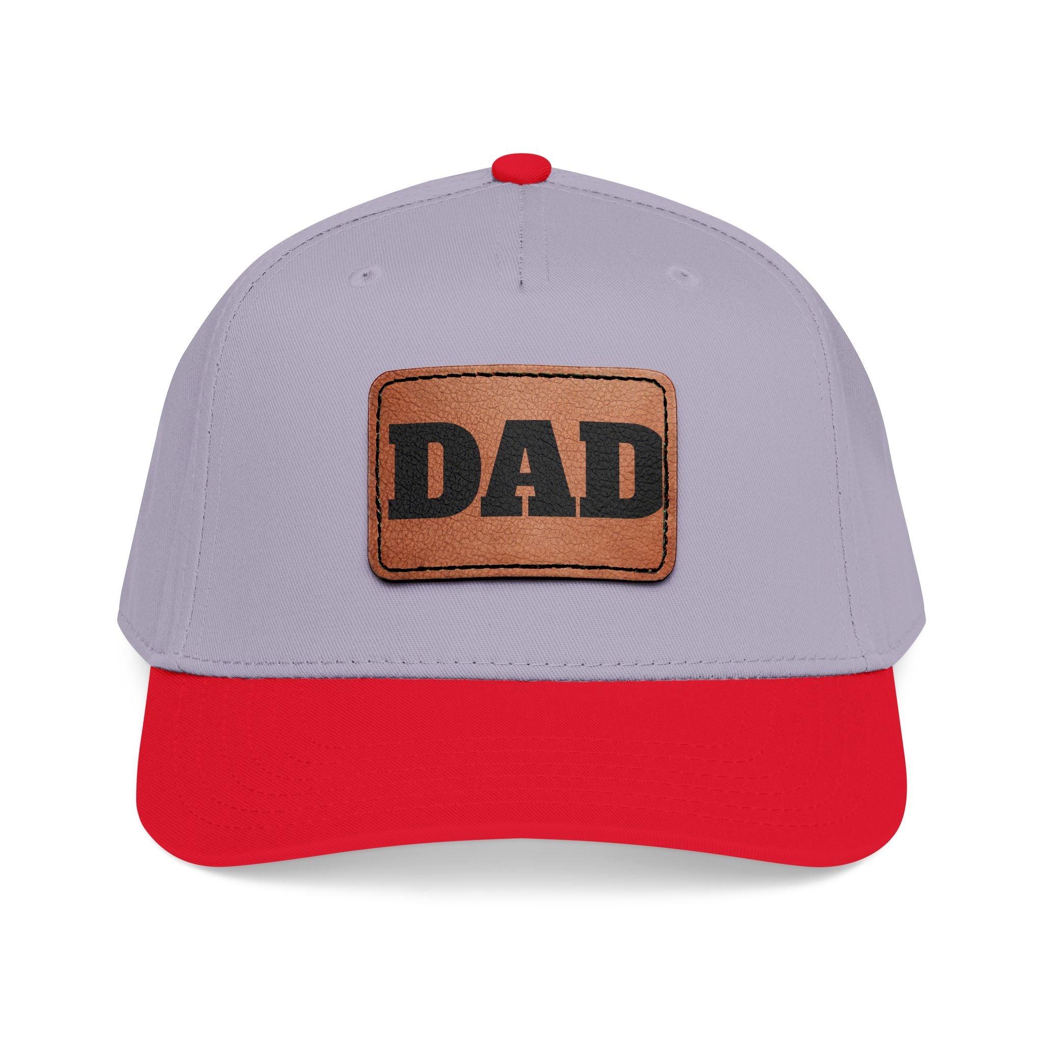 Dad Leather Patch Baseball Cap — Rustic Fathers Day Hat