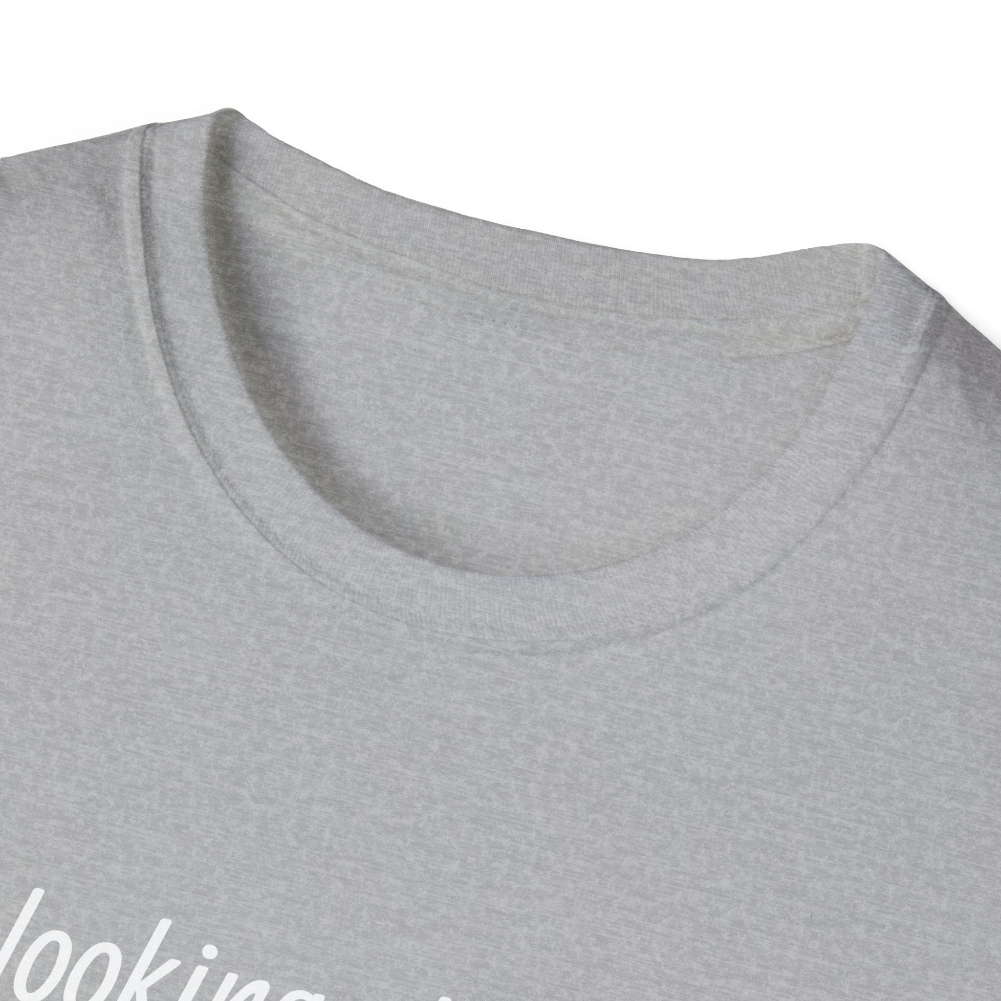 T-Shirt — "Stop looking at my chest!" Funny Statement Tee