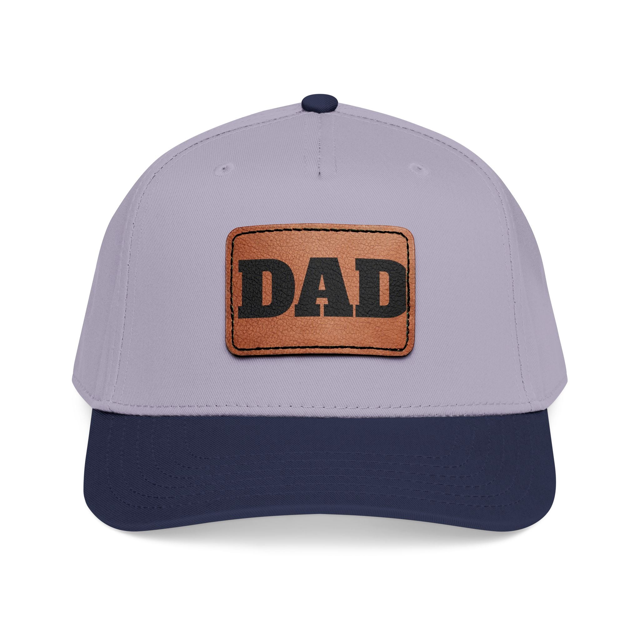 Dad Leather Patch Baseball Cap — Rustic Fathers Day Hat
