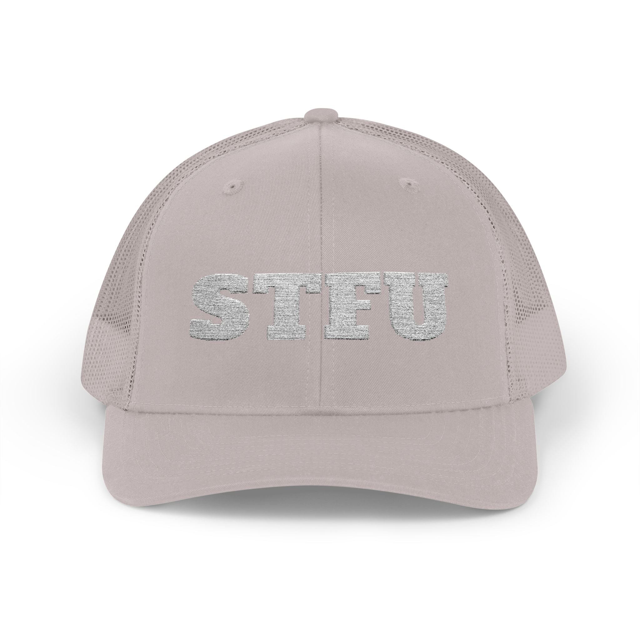 STFU Trucker Cap — Embroidered Snapback Hat