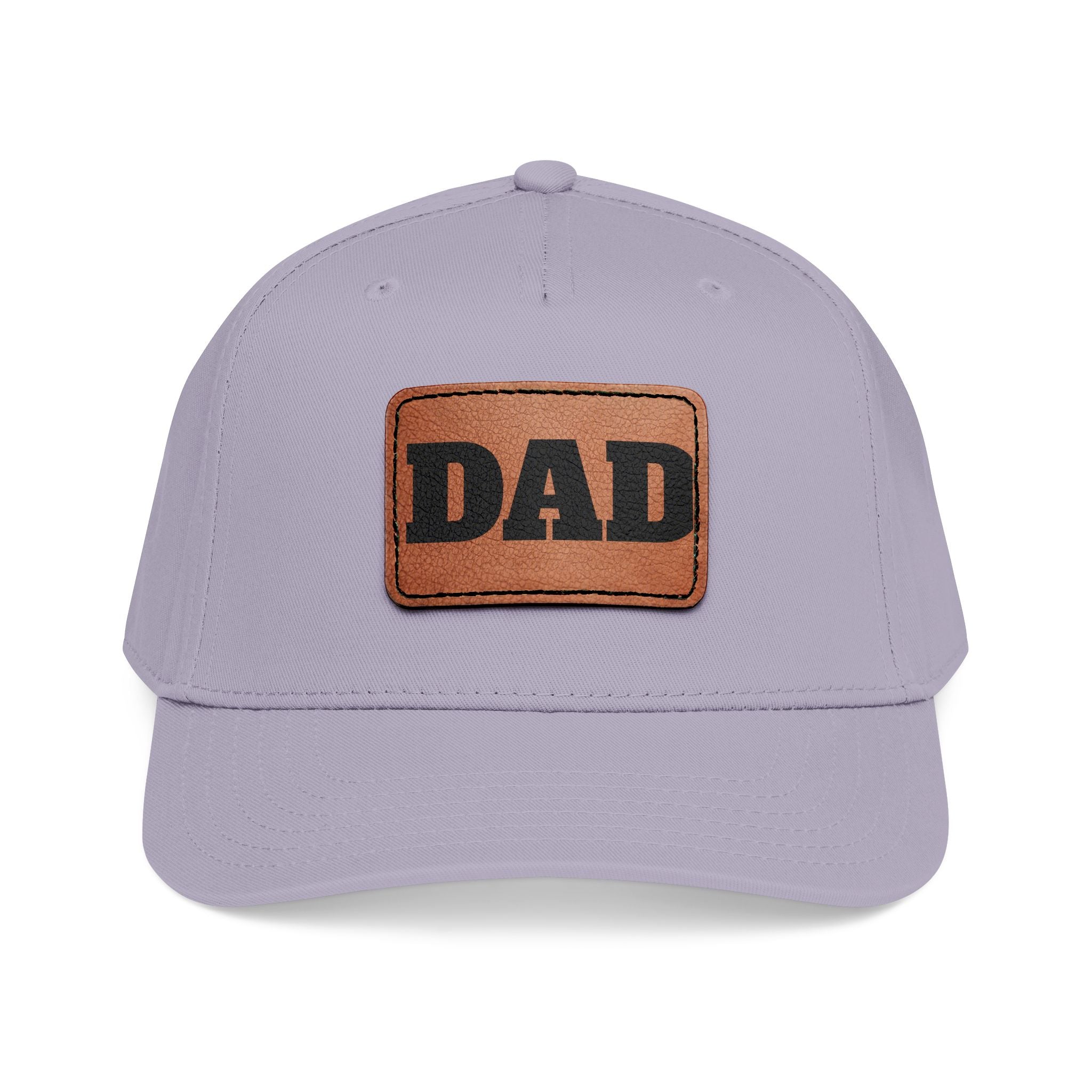 Dad Leather Patch Baseball Cap — Rustic Fathers Day Hat