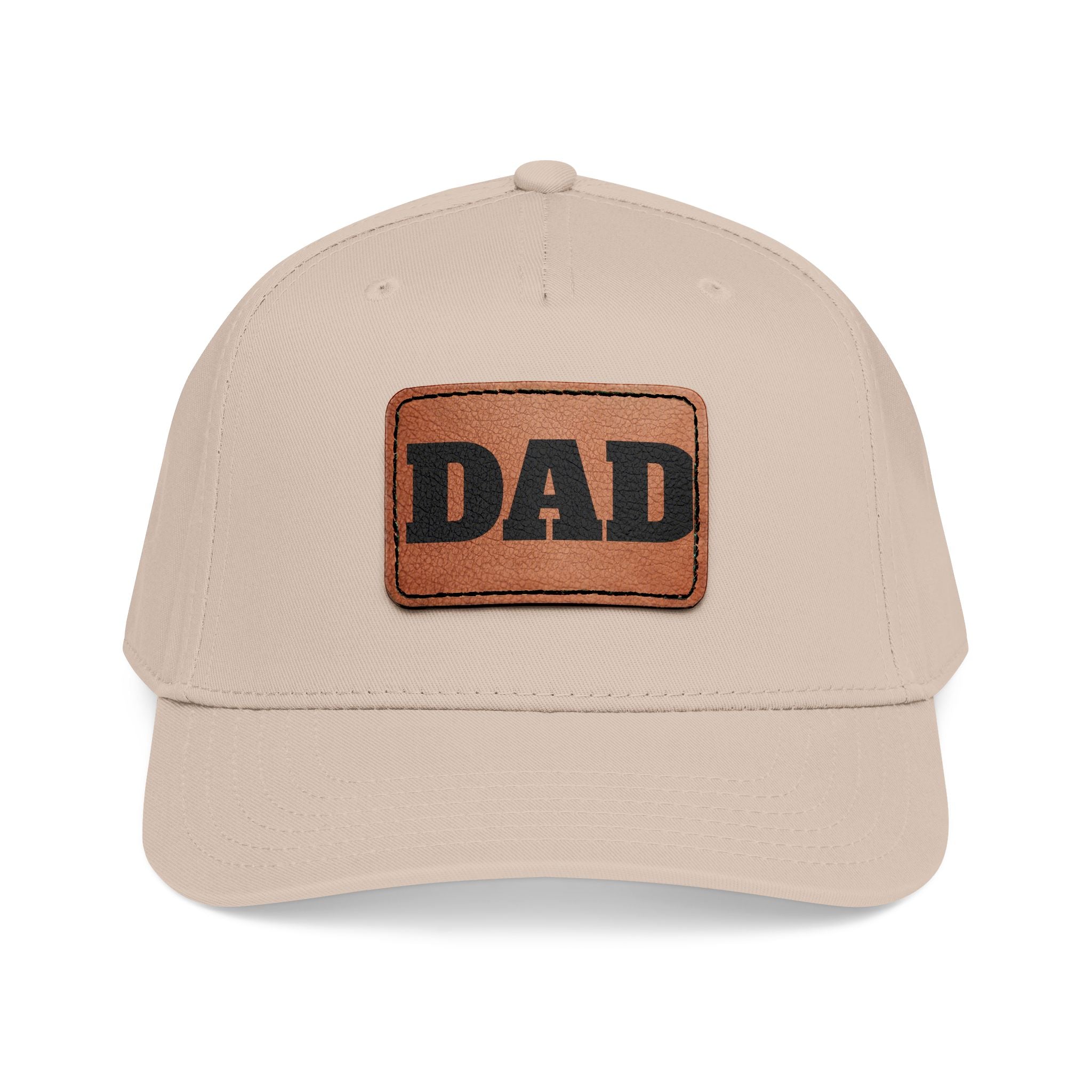 Dad Leather Patch Baseball Cap — Rustic Fathers Day Hat