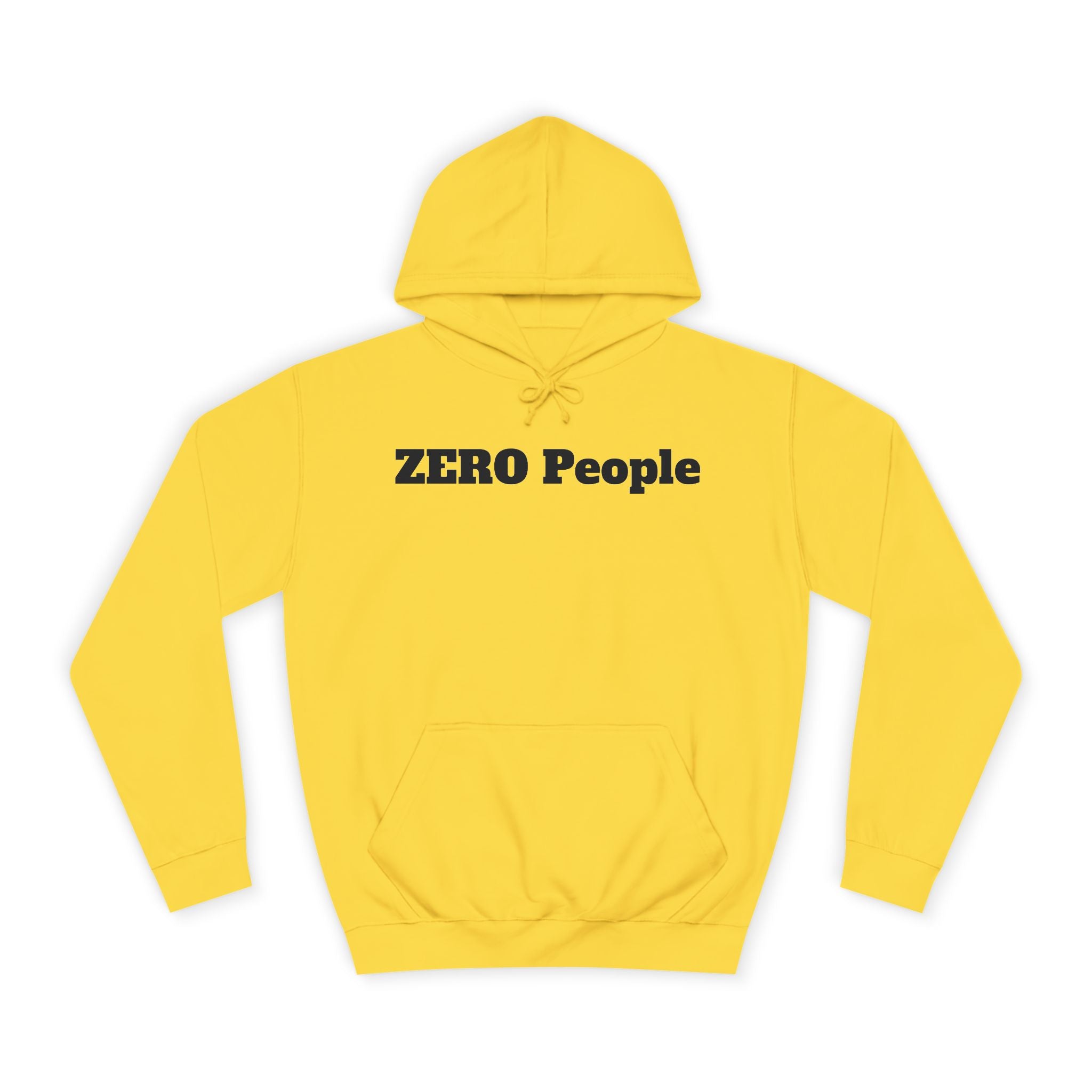 ZERO People Hoodie — Minimalist Statement Pullover