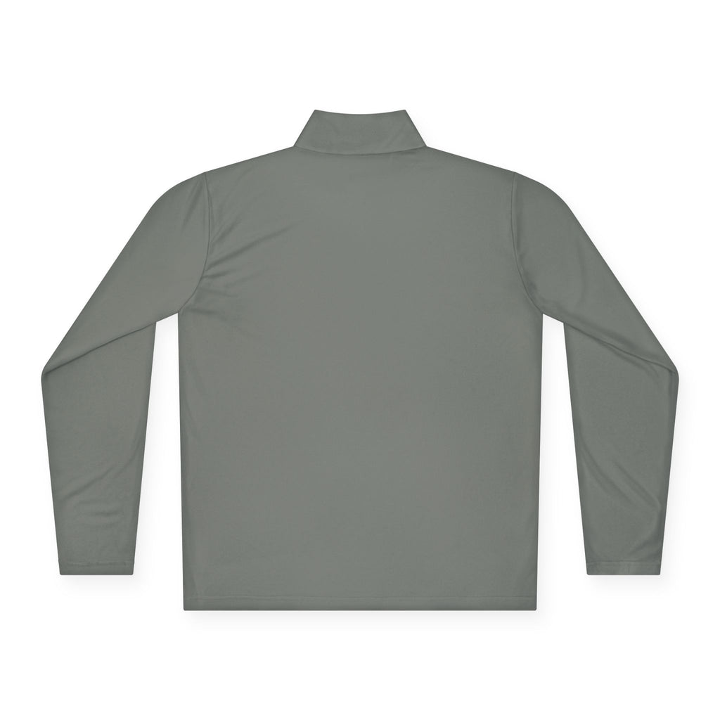 Sarcasm Club Quarter-Zip Pullover — Minimal Embroidered Chest Design