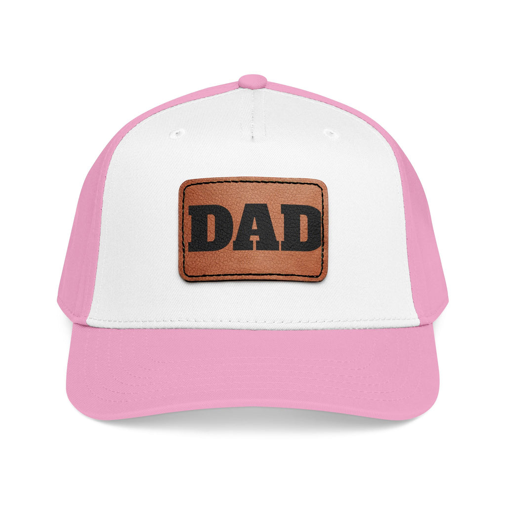 Dad Leather Patch Baseball Cap — Rustic Fathers Day Hat