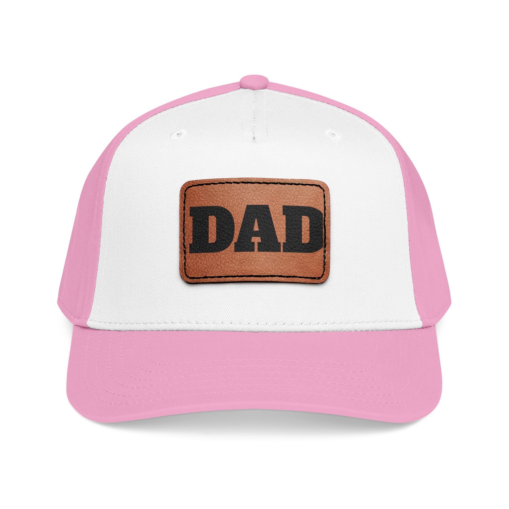 Dad Leather Patch Baseball Cap — Rustic Fathers Day Hat