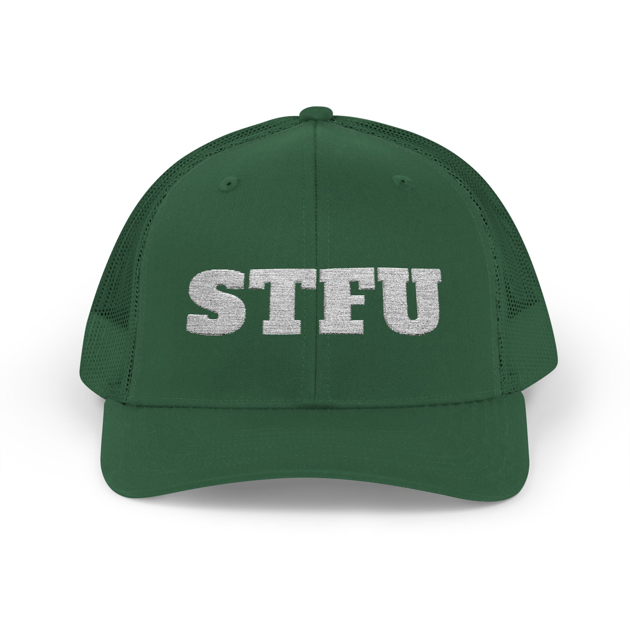 STFU Trucker Cap — Embroidered Snapback Hat