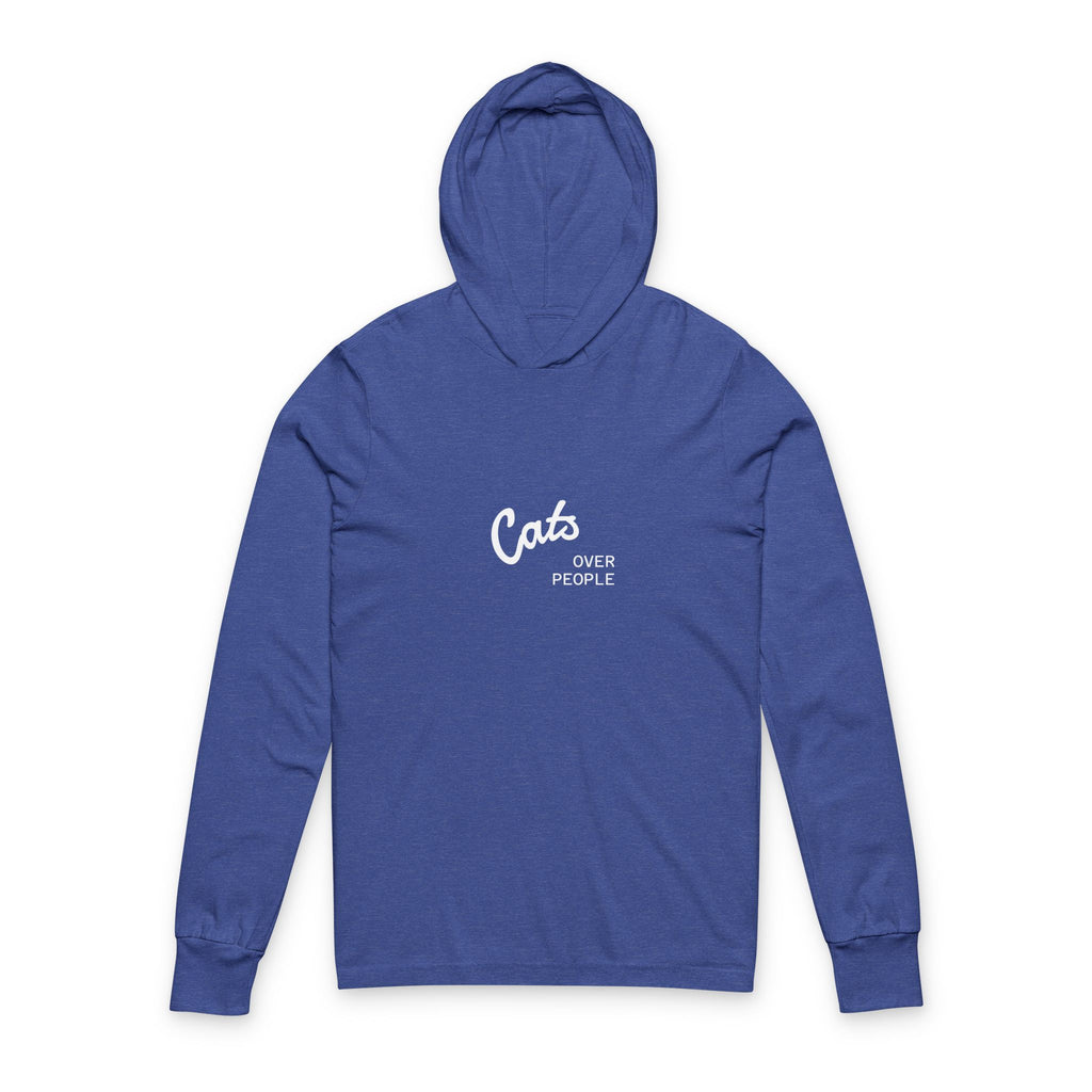 Cats Over People Hooded Long Sleeve Tee