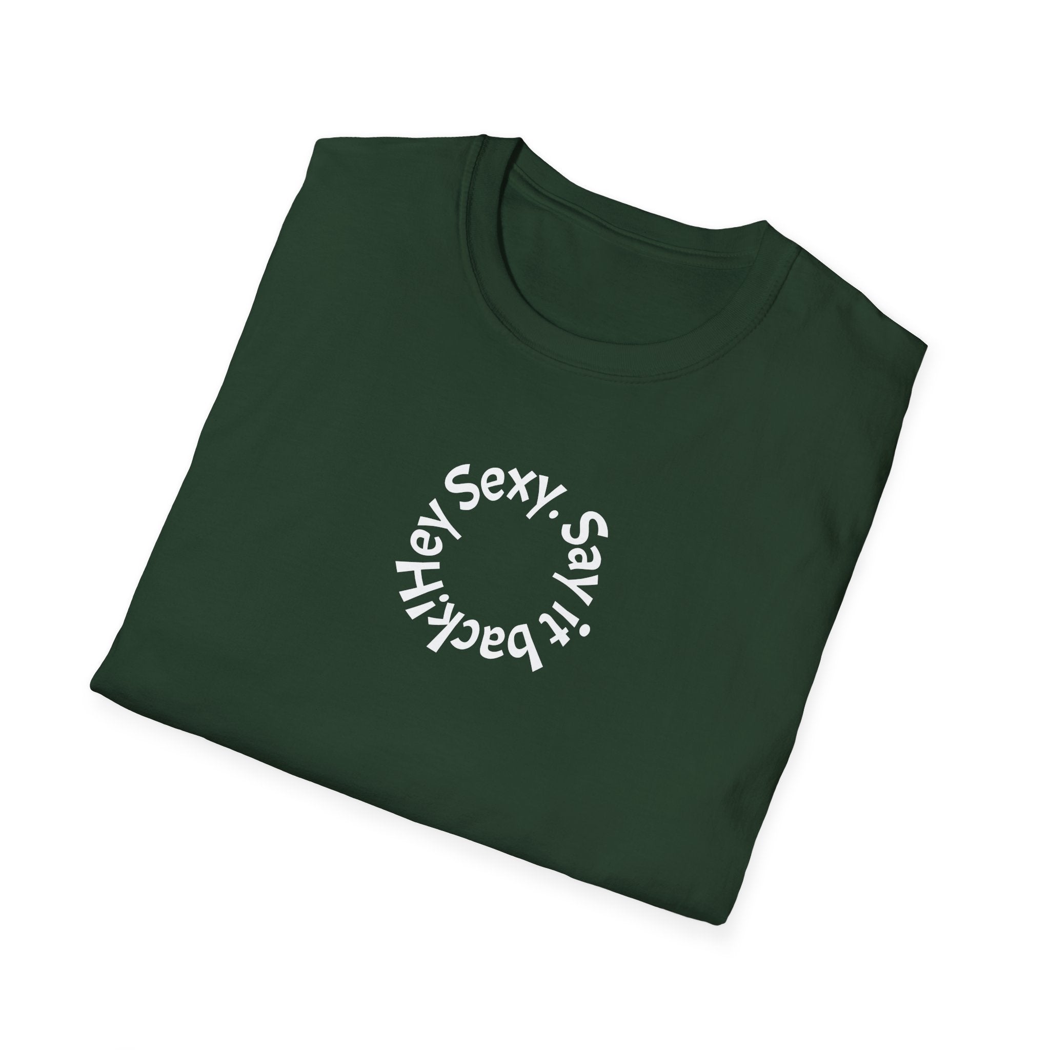 Sexy, Say It Back T-Shirt | Minimal Circular Text Tee