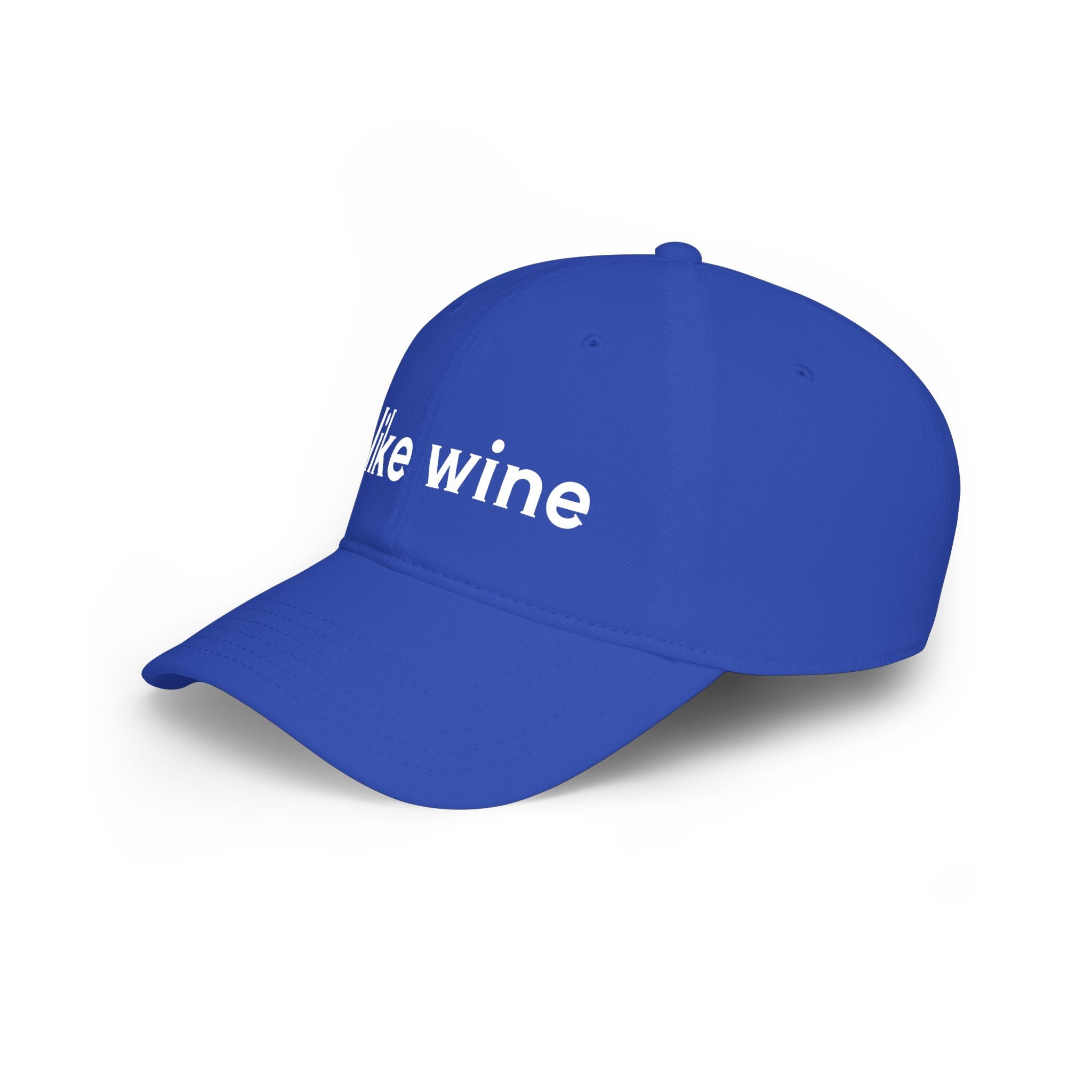 I Like Wine Baseball Cap — Casual Red Low-Profile Wine Lover Hat